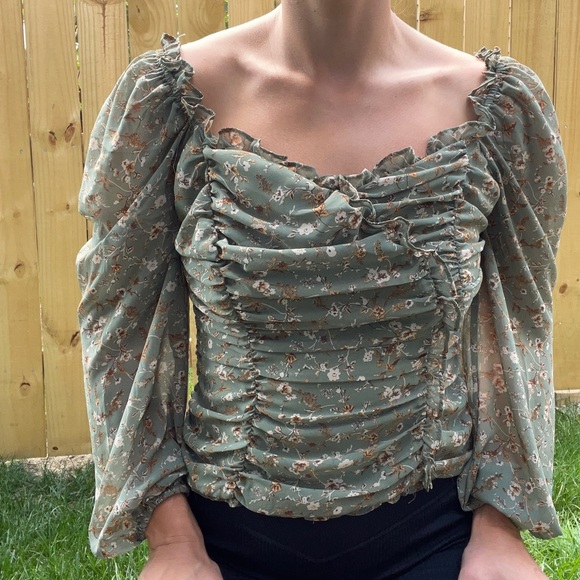 ASTR the Label Ruffle Square Neck Top - Picture 6 of 6